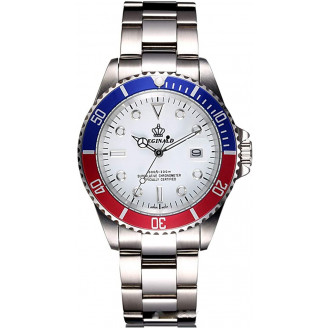 Reginald Men Watch Luxury SS White