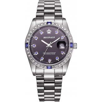 Reginald Men Watch Stone SS Blue Bezel