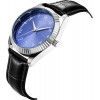 Jam Tangan Tawaf Lelaki Sport Fluted SS 38 Bdazzled Blue Leather Black
