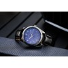 Jam Tangan Tawaf Lelaki Sport Fluted SS 38 Bdazzled Blue Leather Black