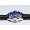 Jam Tangan Tawaf Lelaki Sport Fluted SS 38 Bdazzled Blue Leather Black