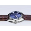Jam Tangan Tawaf Lelaki Sport Fluted SS 38 Bdazzled Blue Leather Brown