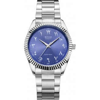 Jam Tangan Tawaf Lelaki Sport Fluted SS 38 Bdazzled Blue Oyster