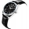 Jam Tangan Tawaf Lelaki Sport Fluted SS 38 Black Leather Black