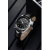 Jam Tangan Tawaf Lelaki Sport Fluted SS 38 Black Leather Black