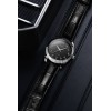 Jam Tangan Tawaf Lelaki Sport Fluted SS 38 Black Leather Black