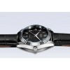 Jam Tangan Tawaf Lelaki Sport Fluted SS 38 Black Leather Black