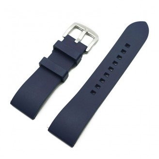 FKM Rubber Strap Straight End Blue