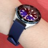 FKM Rubber Strap Straight End Blue