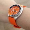FKM Rubber Strap Straight End Orange