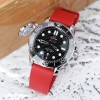 FKM Rubber Strap Straight End Red