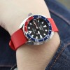 FKM Rubber Strap Straight End Red