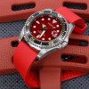FKM Rubber Strap Straight End Red